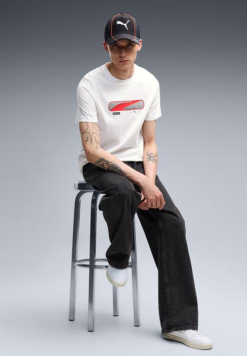 PUMA - PUMA SPORT Logo Play Tee - White