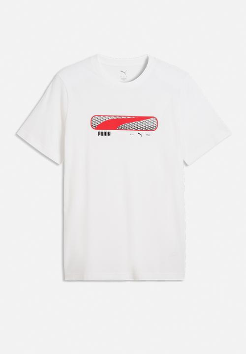 PUMA - PUMA SPORT Logo Play Tee - White