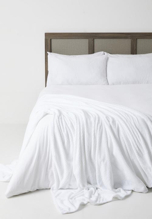 Horrockses - Avedon Blanket - White