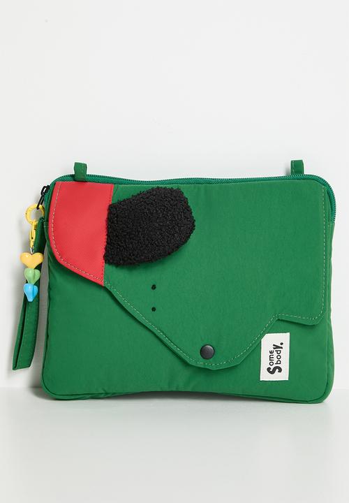 Pop Candy - Dog attachment tablet bag - dark green