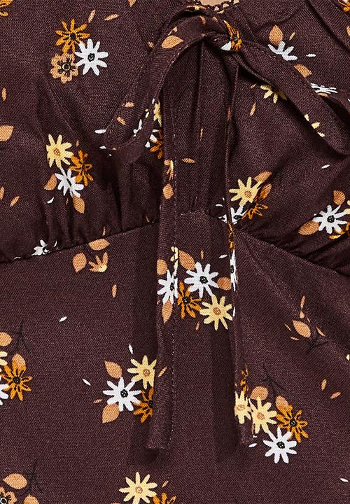 New Look - Maid midi - brown ditsy