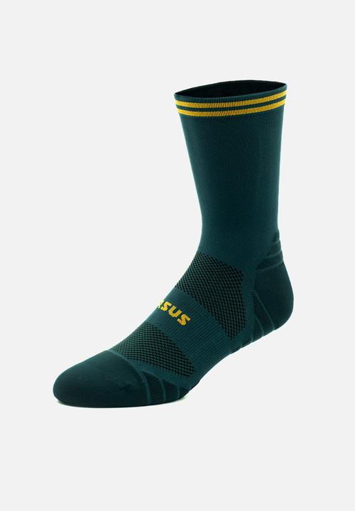 Versus - Springboks Rugby Active Crew Tab Socks - green