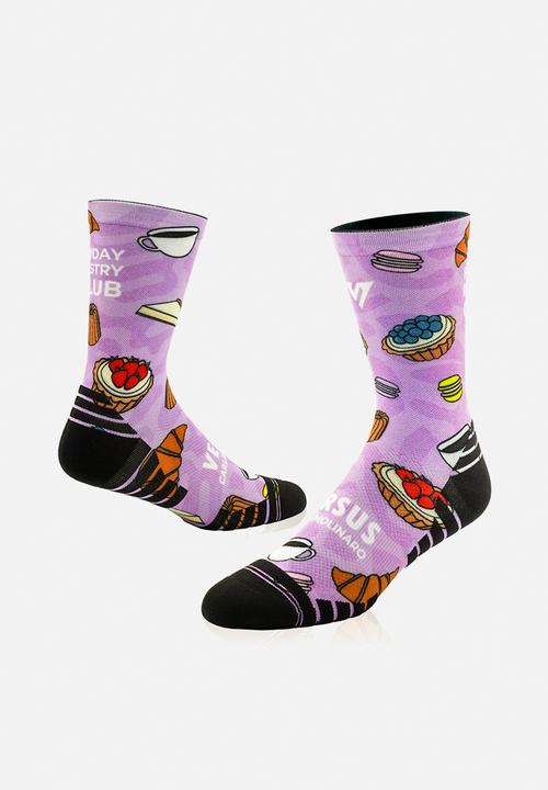 Versus - Friday Pastry Club Active Crew Socks - purple