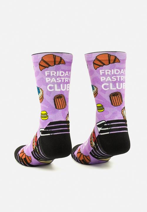 Versus - Friday Pastry Club Active Crew Socks - purple