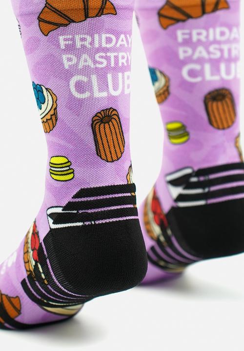 Versus - Friday Pastry Club Active Crew Socks - purple