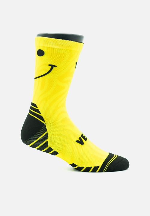Versus - Smile Active Crew Socks - yellow