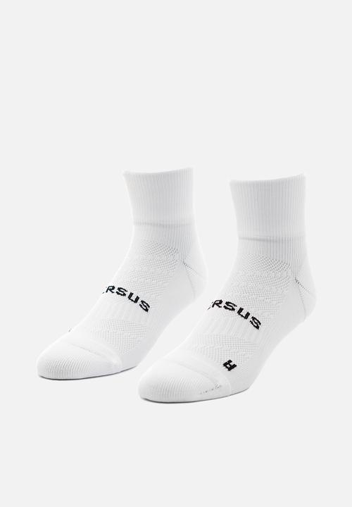 Versus - Running Quarter Socks - White