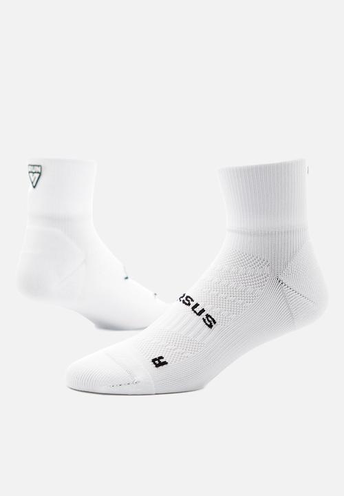 Versus - Running Quarter Socks - White