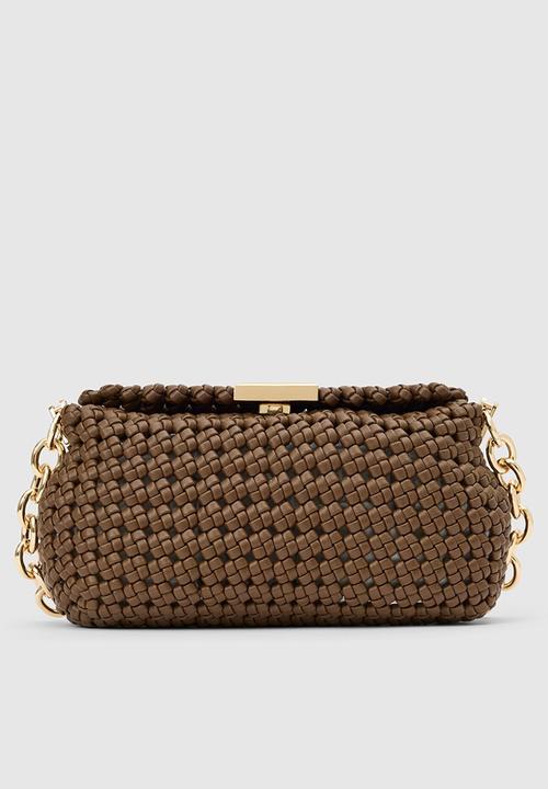 Forever New - Teagan weave chain bag in chocolate
