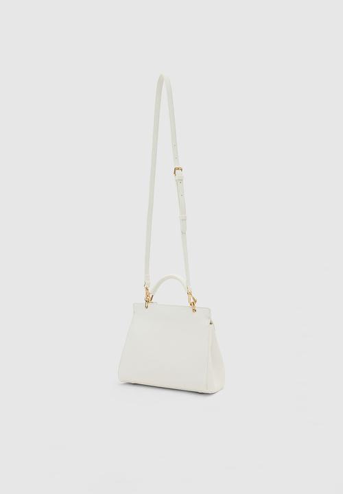 Forever New - Tabitha lock top handle bag in white
