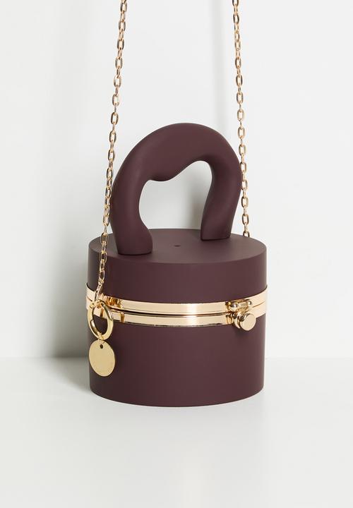 Tessa Design - Cylinder Vanity Bag-Burgundy