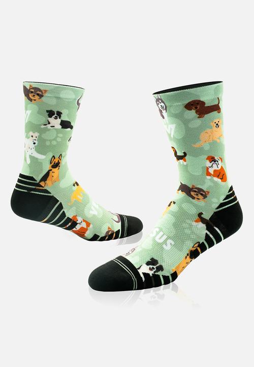 Versus - Dogs 2.0 Active Crew Socks - green