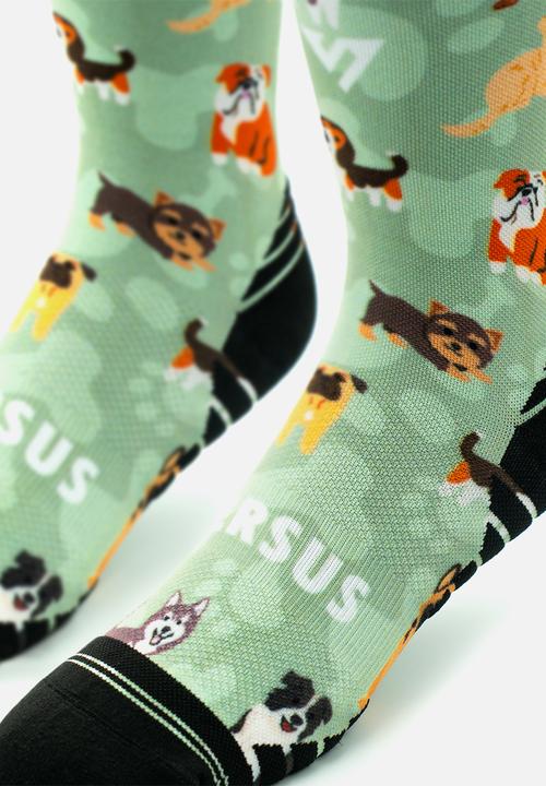 Versus - Dogs 2.0 Active Crew Socks - green