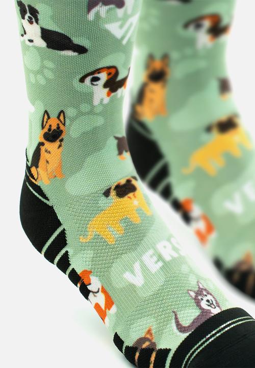 Versus - Dogs 2.0 Active Crew Socks - green