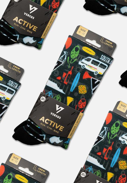 Versus - Heritage 5.0 Active Crew Socks - multi