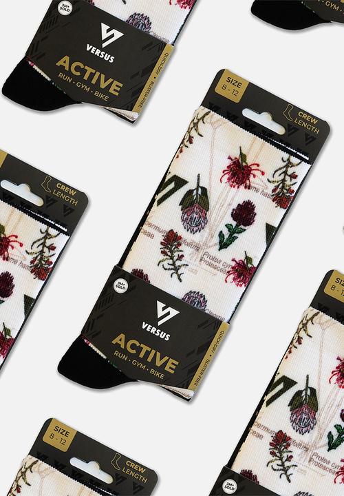 Versus - Protea Active Crew Socks - white