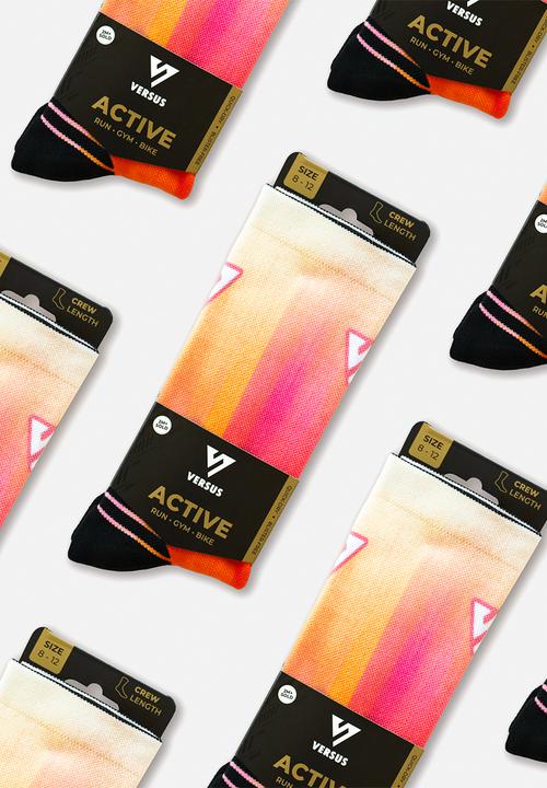 Versus - Sunset Sorbet Active Crew Socks - multi