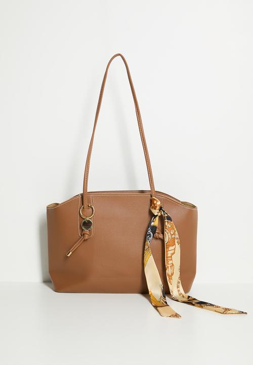 Tessa Design - Taya Tote With Tie Straps - Brown