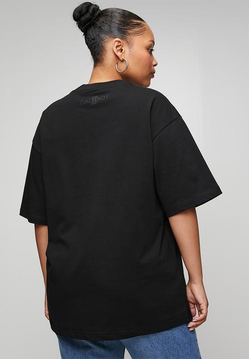 GALXBOY - MINI GG T-SHIRT - BLACK