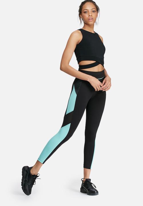 Missguided - Active colour block mesh leggings