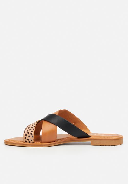 Butterfly Feet - Palms 1 slide - black