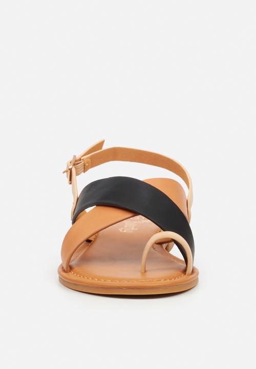 Butterfly Feet - Palms 2 slingback sandal - black