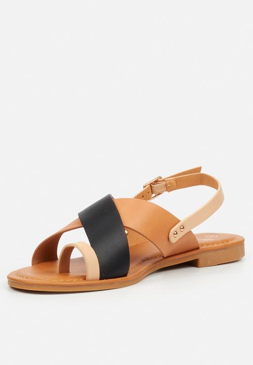 Butterfly Feet - Palms 2 slingback sandal - black