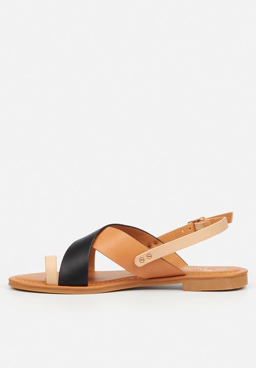 Butterfly Feet - Palms 2 slingback sandal - black