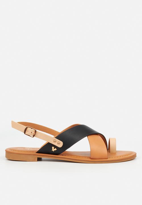 Butterfly Feet - Palms 2 slingback sandal - black