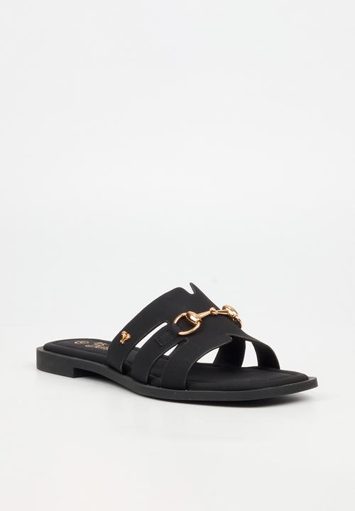 Butterfly Feet - Bianca 1 slide - black