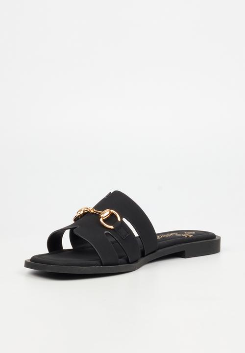 Butterfly Feet - Bianca 1 slide - black