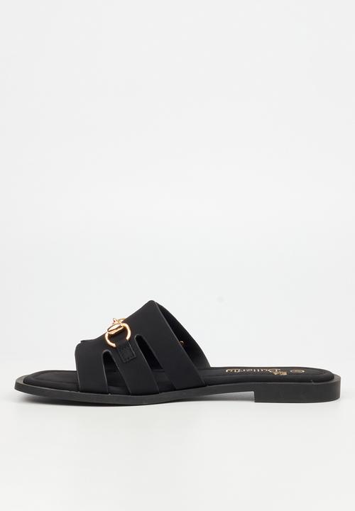 Butterfly Feet - Bianca 1 slide - black