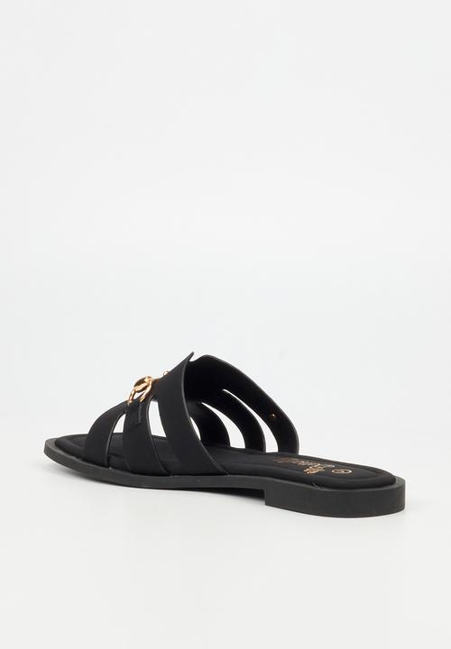 Butterfly Feet - Bianca 1 slide - black