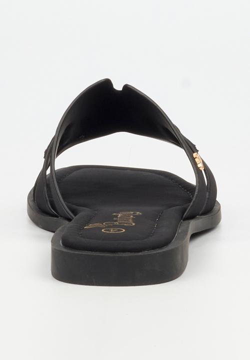 Butterfly Feet - Bianca 1 slide - black