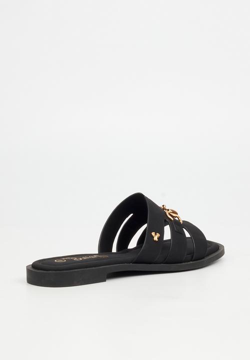 Butterfly Feet - Bianca 1 slide - black