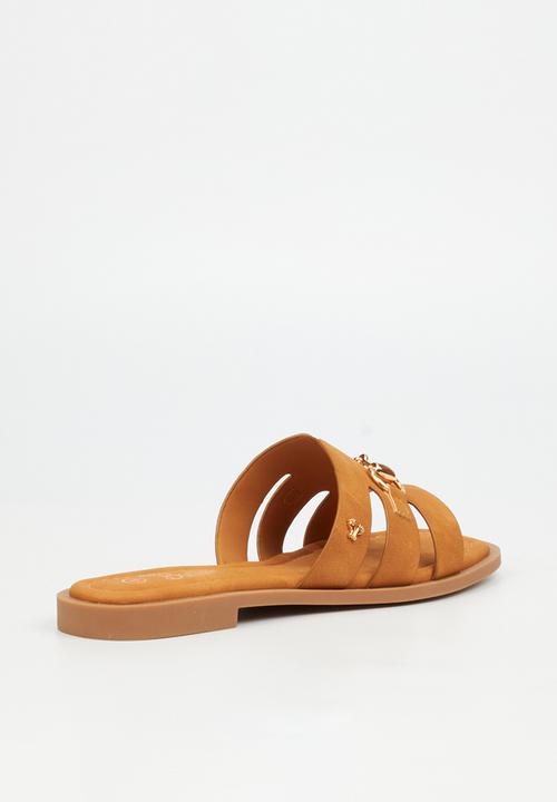Butterfly Feet - Bianca 1 slide - chocolate