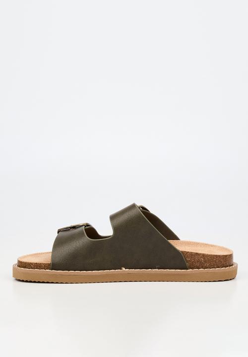 Butterfly Feet - Charli 1 big buckle sandal - olive