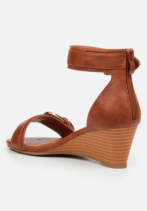 Butterfly Feet - Shani 16 wedge heel - tan