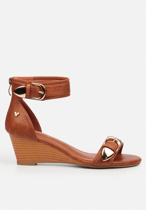 Butterfly Feet - Shani 16 wedge heel - tan