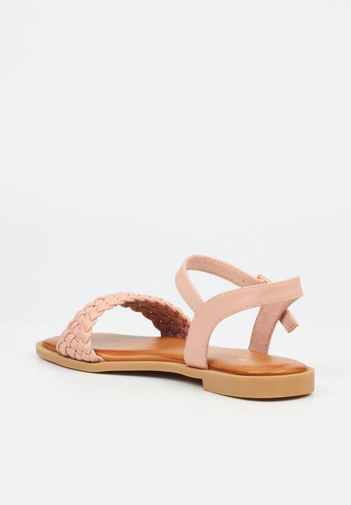 Butterfly Feet - Dorey 4 woven ankle strap sandal - pink