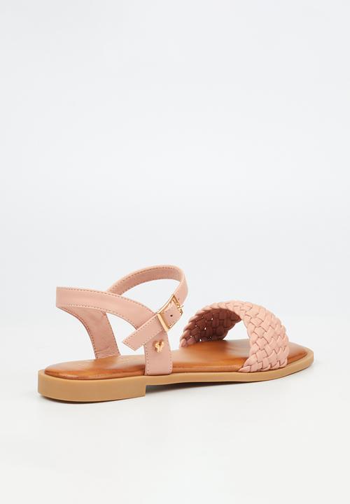 Butterfly Feet - Dorey 4 woven ankle strap sandal - pink