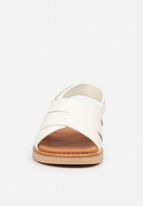 Butterfly Feet - Trace 2 slingback sandal - white