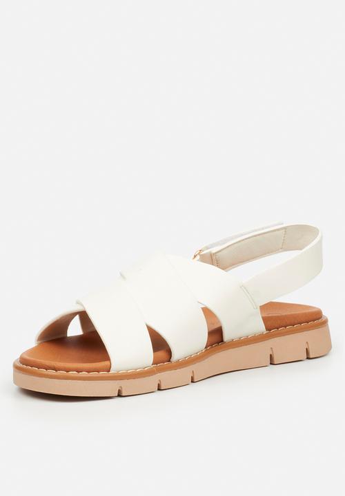 Butterfly Feet - Trace 2 slingback sandal - white
