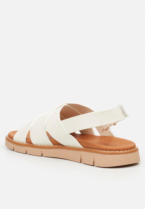 Butterfly Feet - Trace 2 slingback sandal - white
