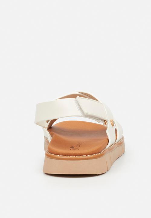 Butterfly Feet - Trace 2 slingback sandal - white