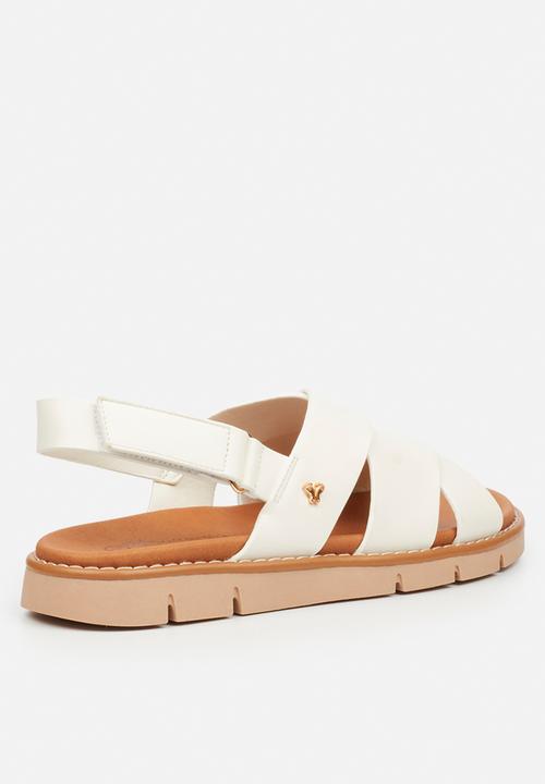 Butterfly Feet - Trace 2 slingback sandal - white
