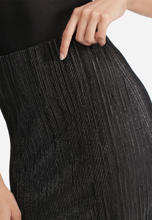 Missguided - Glitter crinkle midi skirt