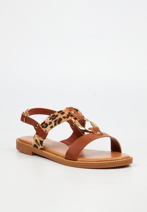 Butterfly Feet - Frost 18 slingback sandal - leopard