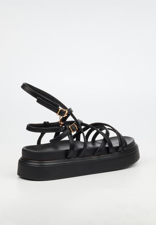 Rock & Co - Absolut 7 multi-strap chunky sandal - black