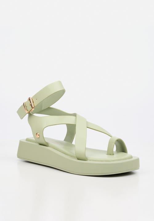 Viabeach - Coconut 39 cross-over thick sandal - green